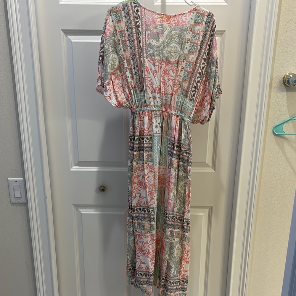 (5/$30 deal) 
Boho Floral V-Neck Maxi Dress - Picture 5 of 5